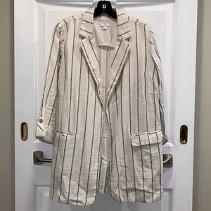 J.Jill Striped Linen Jacket